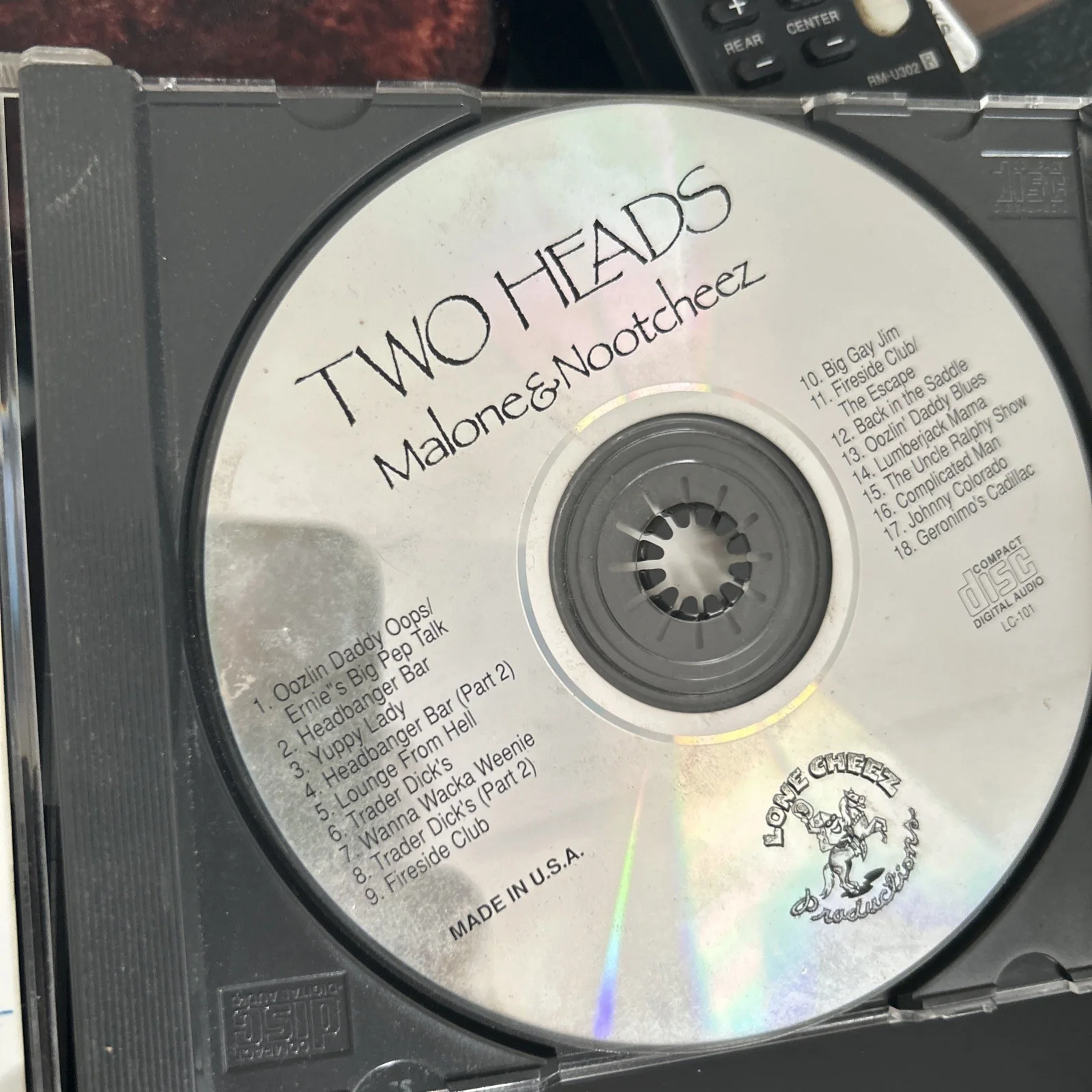 Autographed 1993 Malone & Nootcheez CD "Two Heads" Comedy Skits Oddity, image 3