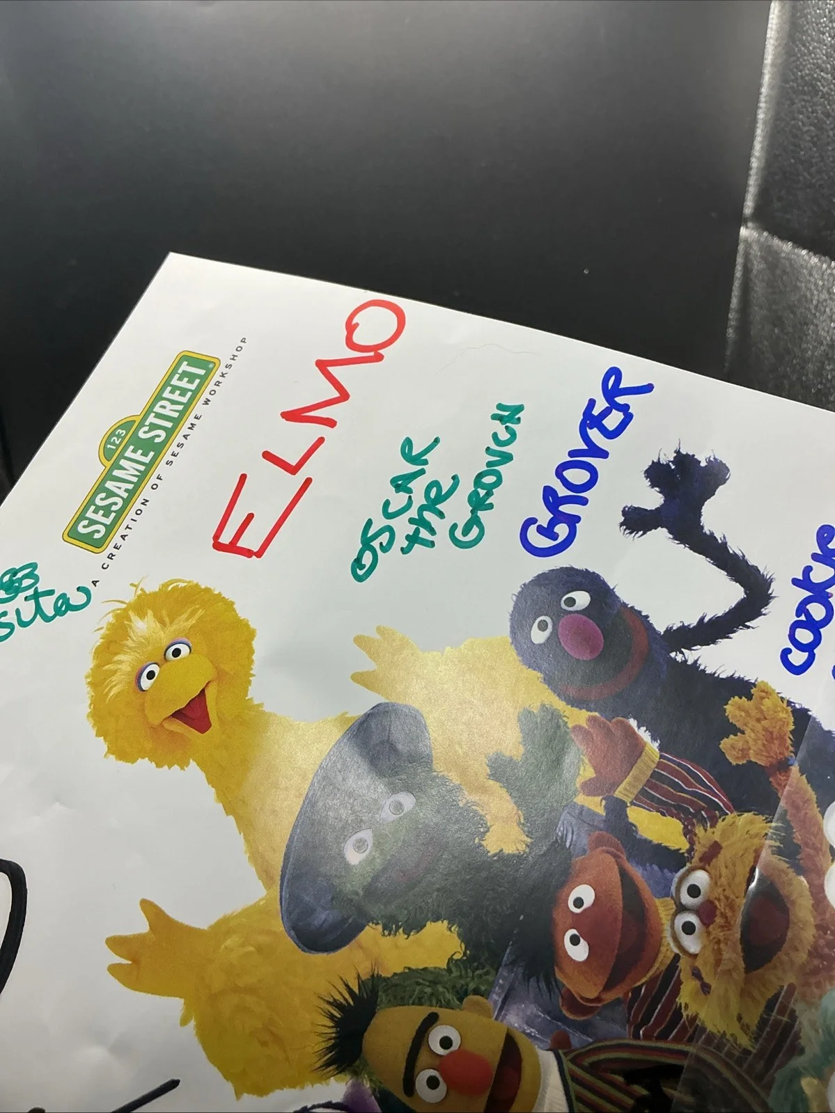 Sesame Street Character Signed Picture!!, image 4