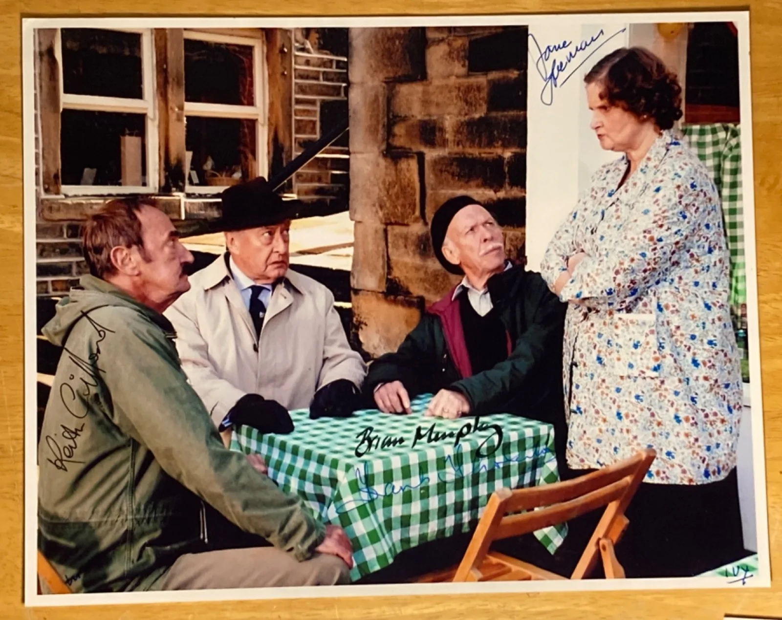 4x SIGNED 10x8 Cast Photo 'Last of The Summer Wine' Clifford, Murphy, Freeman +1, изображение 2