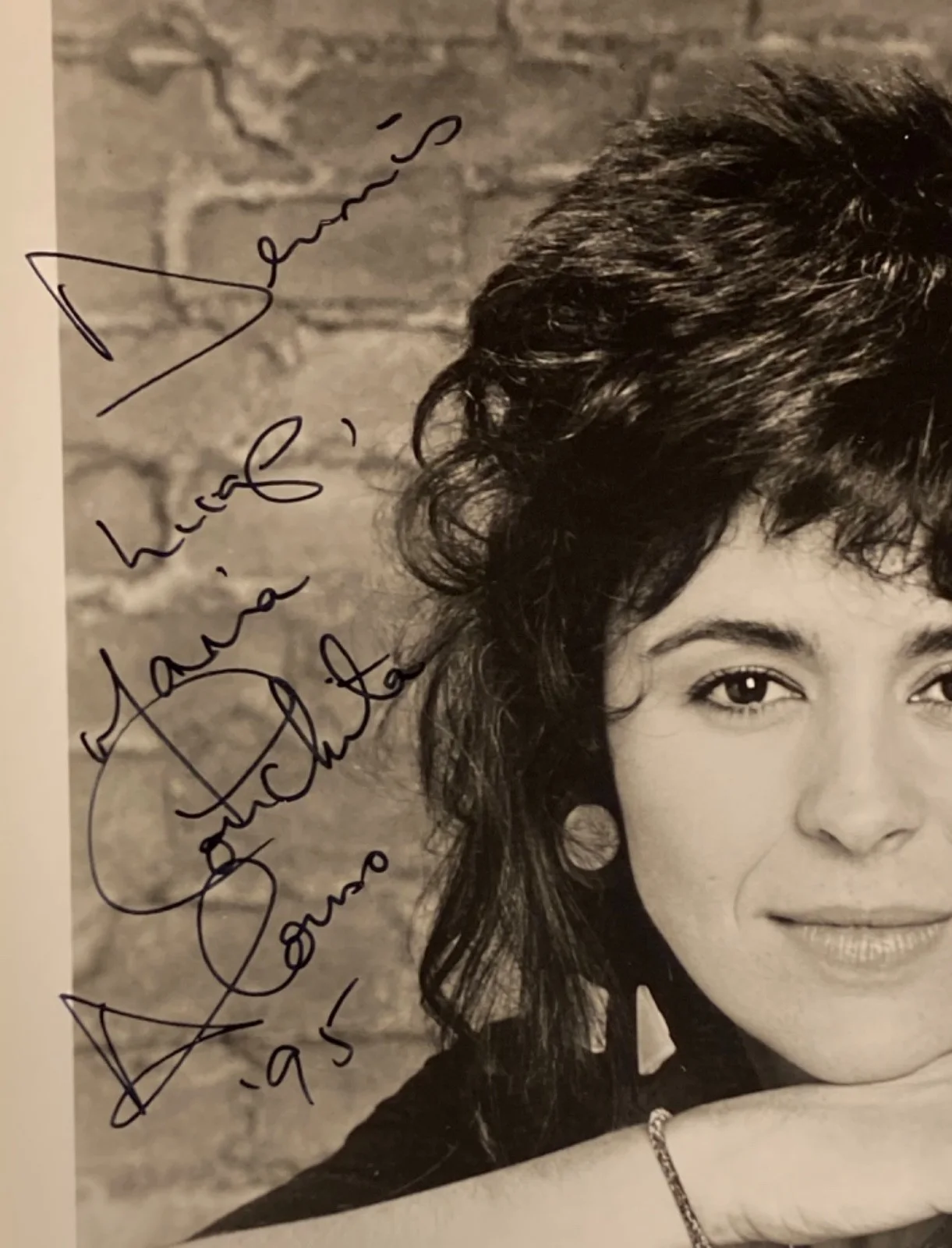 Hand SIGNED Marie Conchita Alonso 8x10 Photo - Predator 2, The Running Man, Actr, image 4