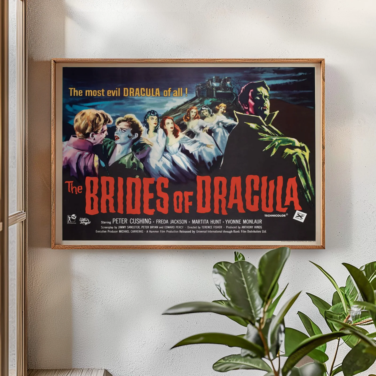 The Brides Of Dracula 1960 Hammer Film - Restored 40" x 30" UK Quad Poster, изображение 2
