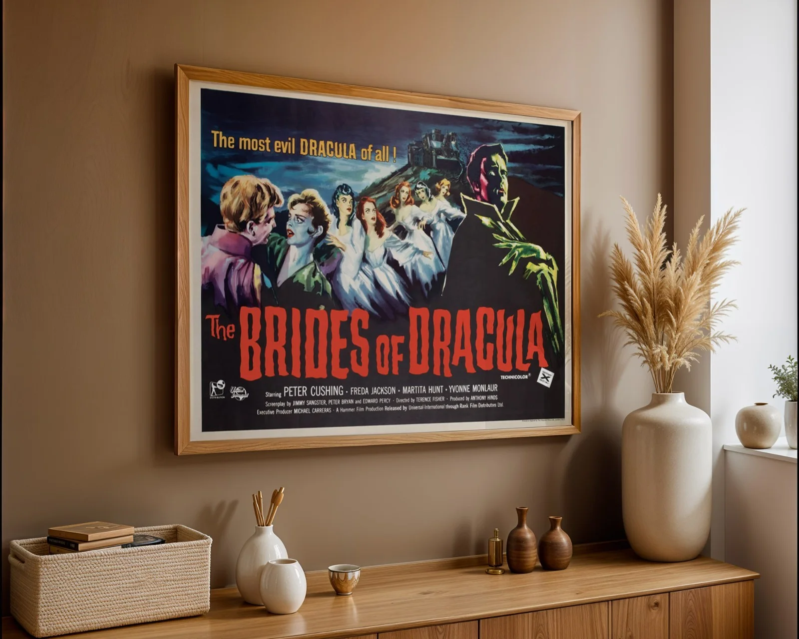 The Brides Of Dracula 1960 Hammer Film - Restored 40" x 30" UK Quad Poster, изображение 3