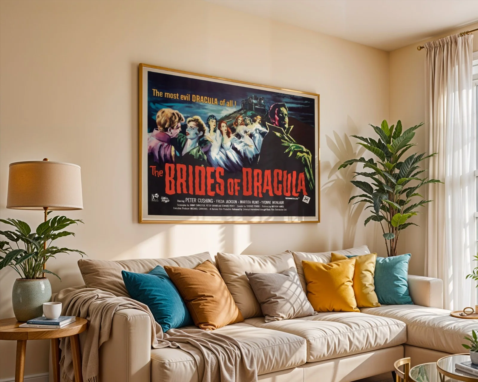 The Brides Of Dracula 1960 Hammer Film - Restored 40" x 30" UK Quad Poster, изображение 5