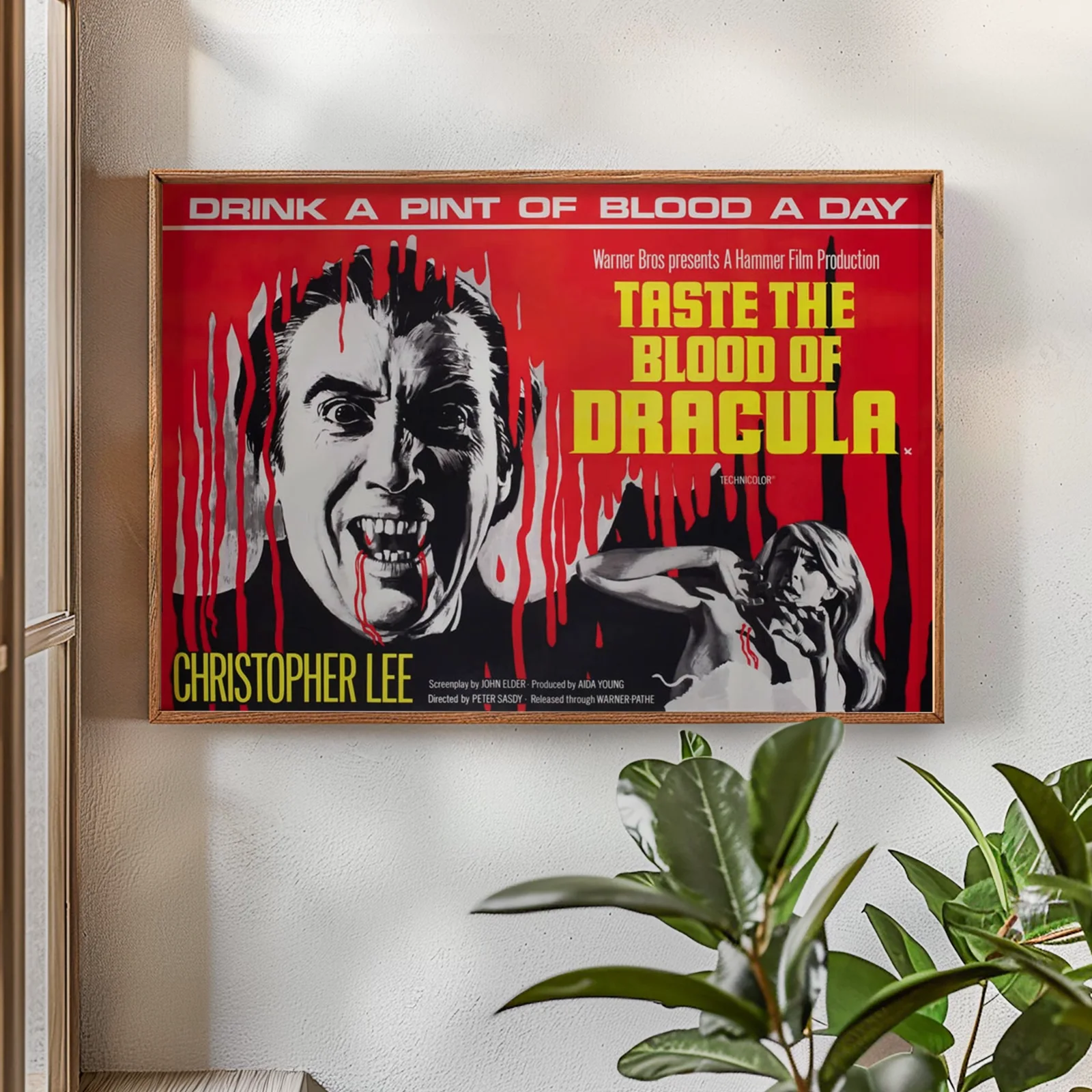 Taste The Blood Of Dracula 1970 Hammer Film - Restored 40" x 30" UK Quad Poster, изображение 2