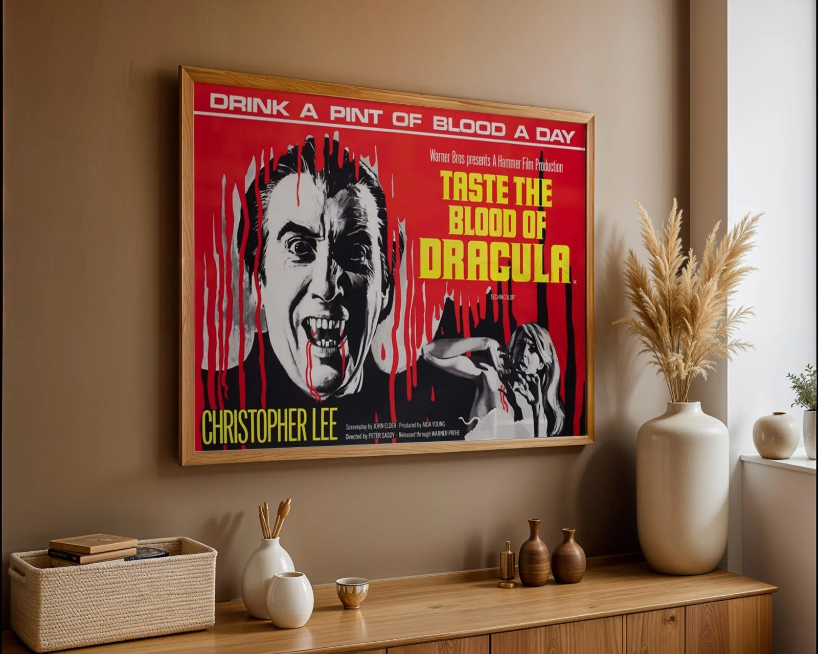 Taste The Blood Of Dracula 1970 Hammer Film - Restored 40" x 30" UK Quad Poster, изображение 3