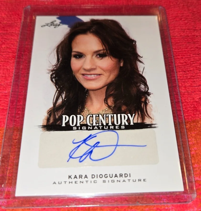 KARA DIOGUARDI — 2012 LEAF POP CENTURY AUTOGRAPHED CARD OF KARA DIOGUARDI SIGNED CARD CLEAN!