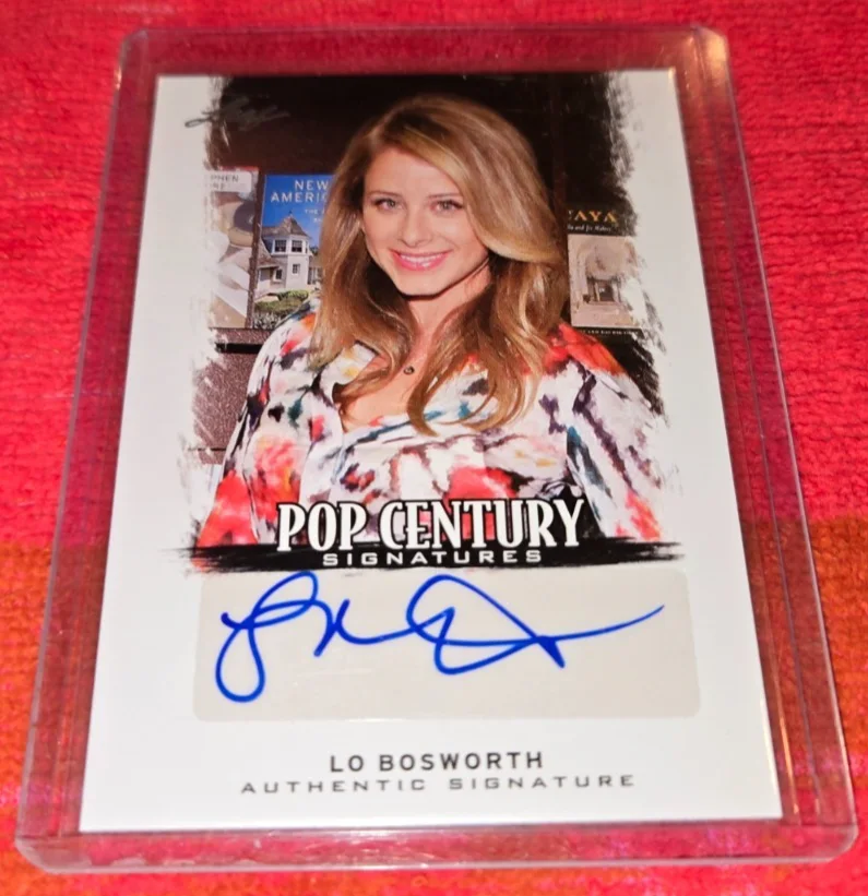 LO BOSWORTH — 2012 LEAF POP CENTURY AUTOGRAPHED CARD OF LO BOSWORTH SIGNED CARD CLEAN!