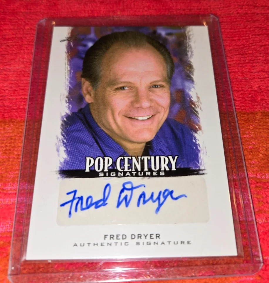 FRED DRYER — 2012 LEAF POP CENTURY AUTOGRAPHED CARD OF FRED DRYER SIGNED CARD CLEAN!