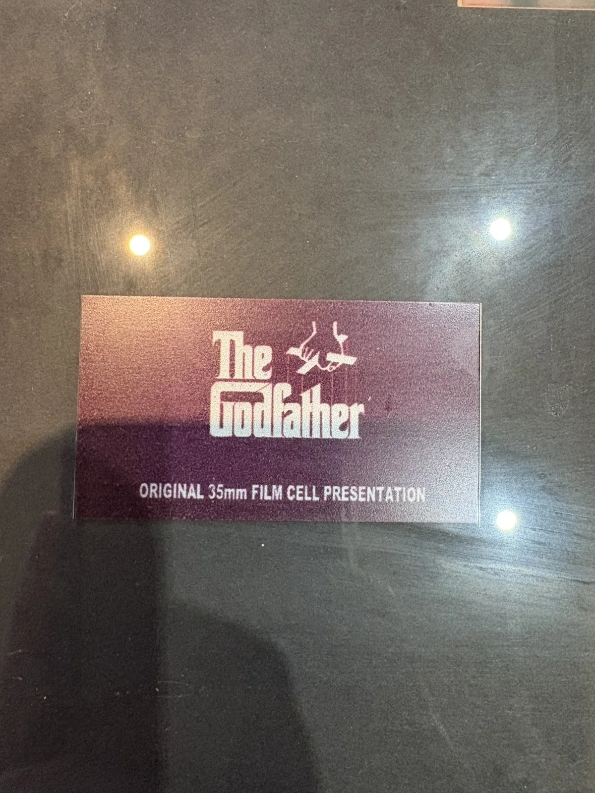 THE GODFATHER- Original 35mm Film Cell - Frame Display-LTD ED 6/100, изображение 2