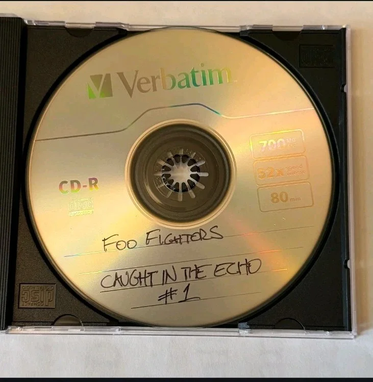 FOO FIGHTERS cd CAUGHT IN THE ECHO - MY FAVORITE TOY DAVE GROHL #1/20 HAND DRAWN, image 2