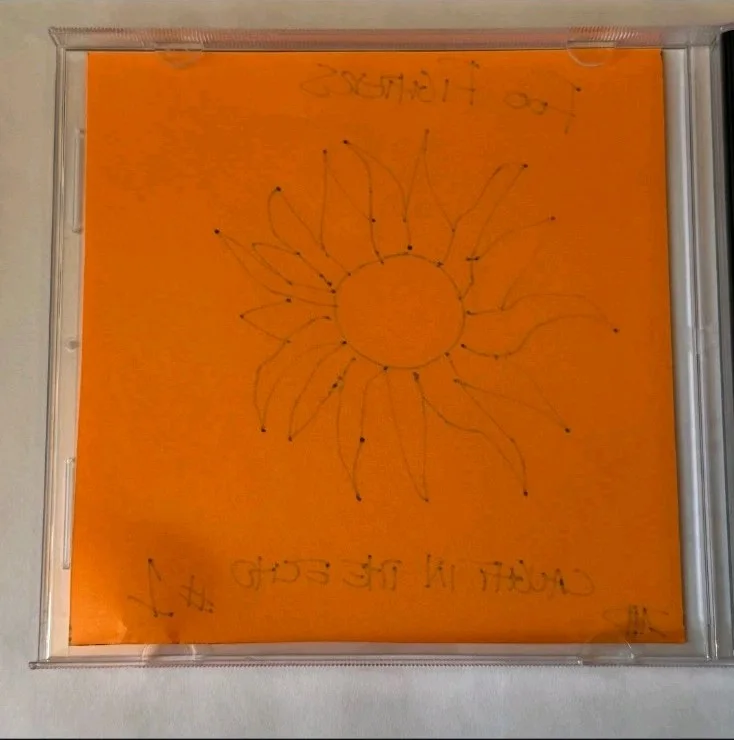 FOO FIGHTERS cd CAUGHT IN THE ECHO - MY FAVORITE TOY DAVE GROHL #1/20 HAND DRAWN, image 3