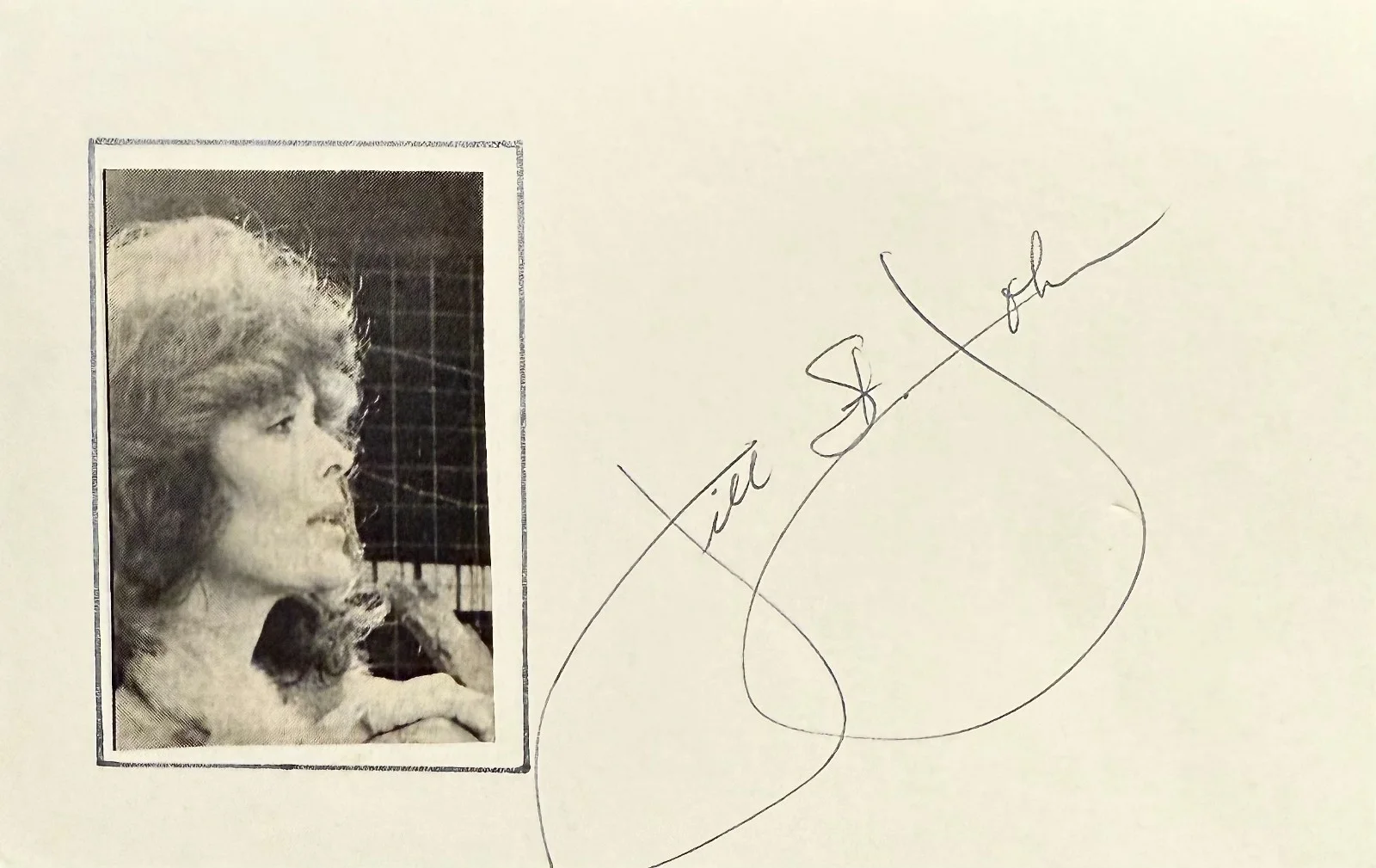 Jill St. John — JILL ST. JOHN Signed Autographed 3"x 5" POSTCARD Tony Rome Diamonds Are Forever, image 3