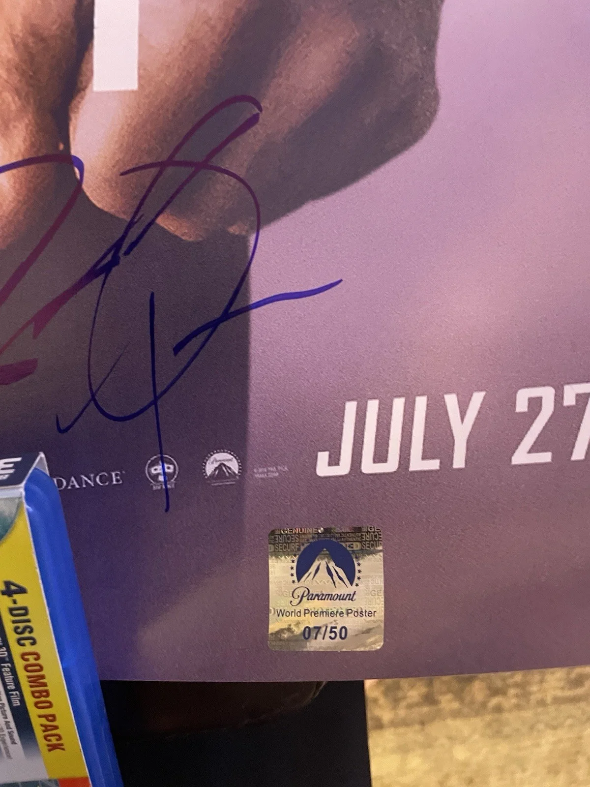 Mission Impossible Fallout Signed Premiere Poster Tom Cruise Cavill COA, image 2