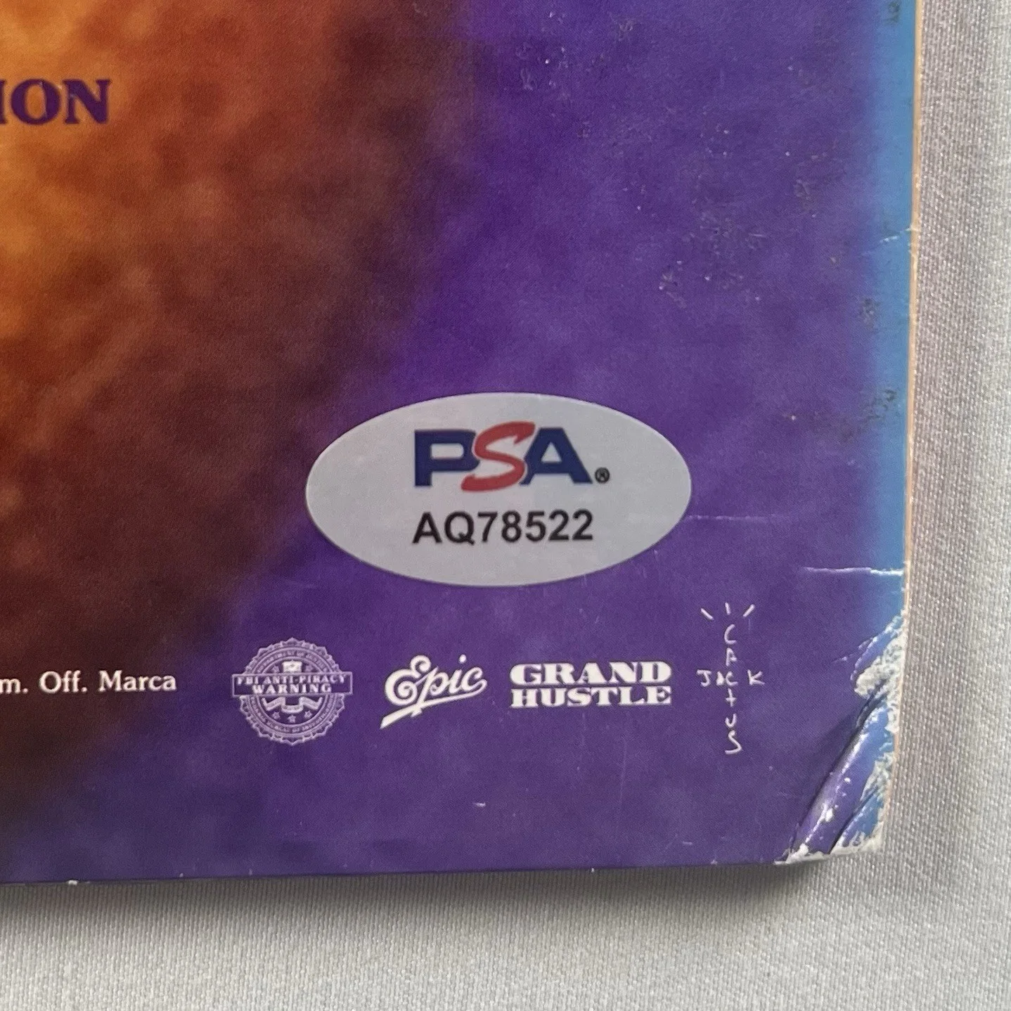 Travis Scott Signed Autographed Vinyl LP “Astroworld” PSA/DNA Authenticated, image 2