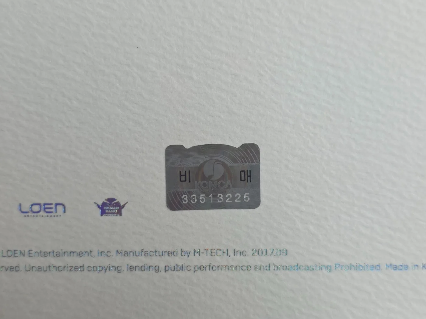 BTS BANGTAN BOYS Promo Sticker LOVE YOURSELF 承 HER Album Autographed Hand Signed, изображение 3