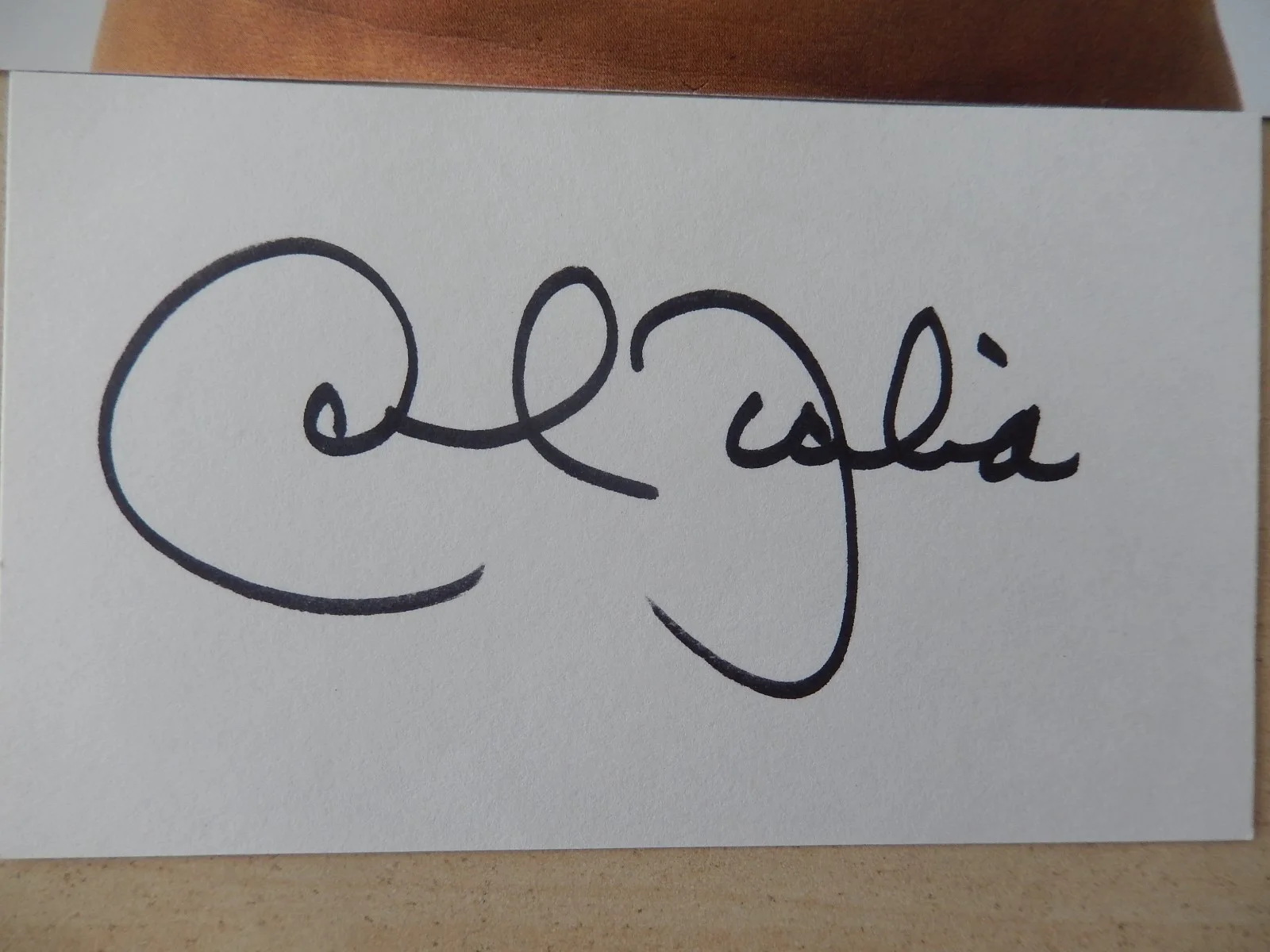 Jack Scalia Autographed 3" X 5" Index Card with 8" X 10" Magazine Photograph, изображение 2