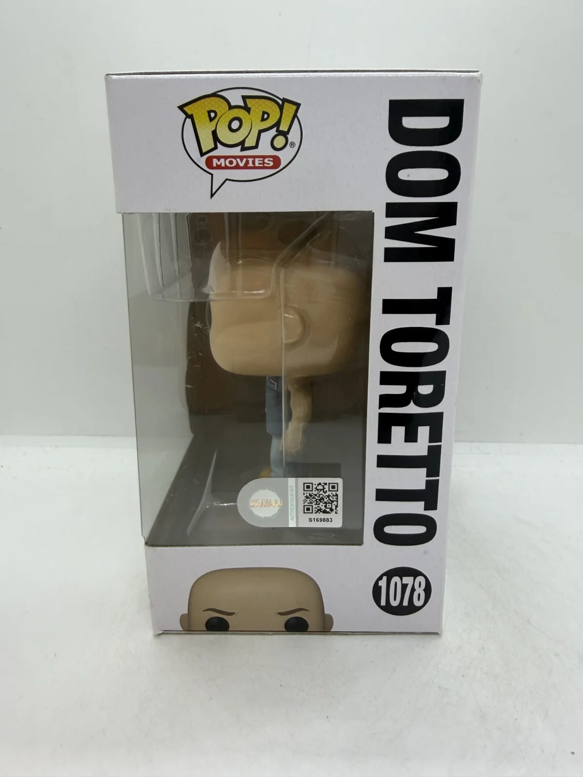 vin diesel — Vin Diesel Signed Fast & Furious Dom Toretto Funko Pop #1078 SWAU, image 2