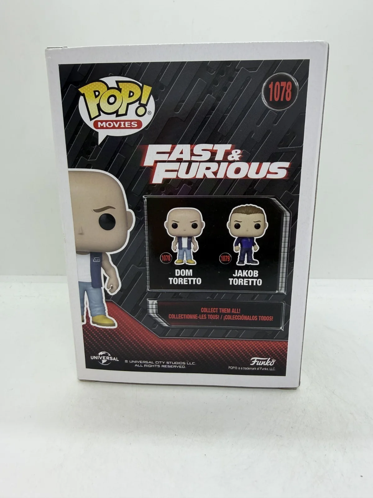 vin diesel — Vin Diesel Signed Fast & Furious Dom Toretto Funko Pop #1078 SWAU, image 3