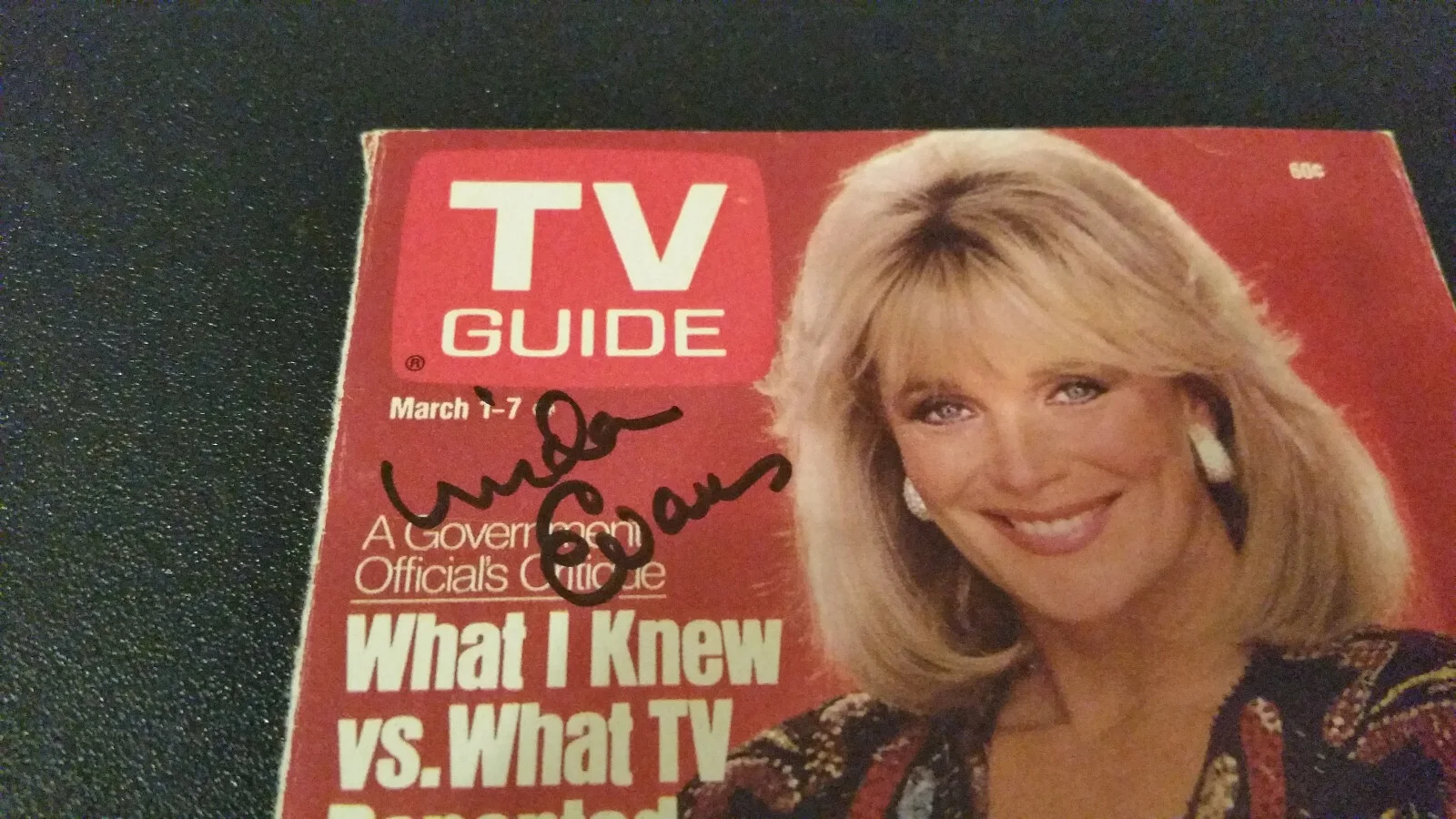 Linda Evans — Linda Evans Autographed Color magazine picture Guaranteed 2 Pass Actress, image 2