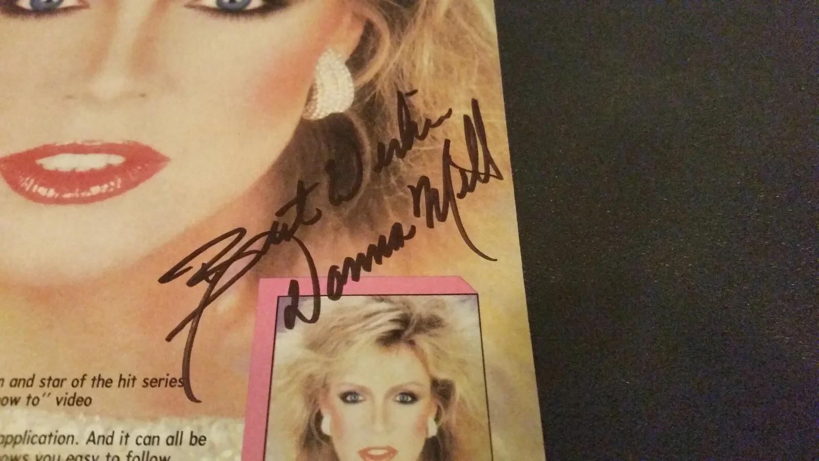 Donna Mills — Donna Mills Autographed Color magazine picture Guaranteed 2 Pass Actress, image 2