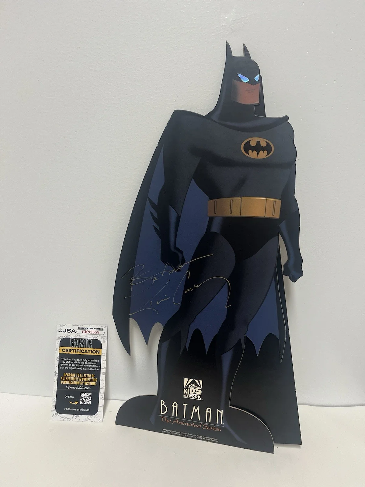 Kevin Conroy — Kevin Conroy Signed Original Standee Batman The Animated Series 1992 JSA COA