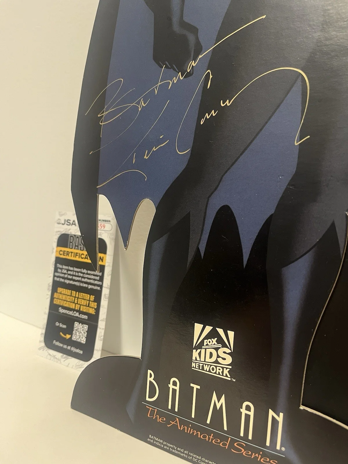 Kevin Conroy — Kevin Conroy Signed Original Standee Batman The Animated Series 1992 JSA COA, изображение 2