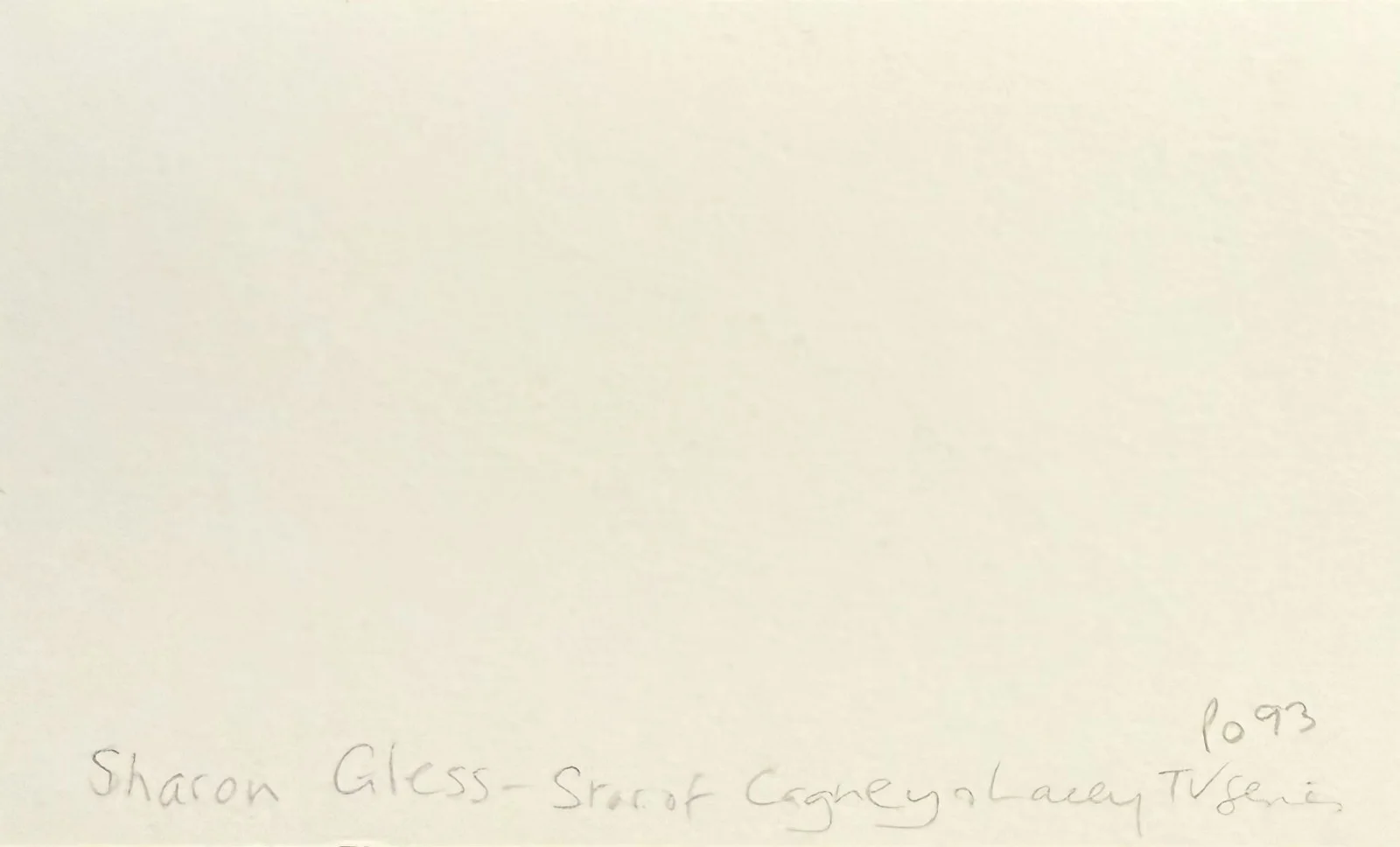 Sharon Gless — SHARON GLESS Autographed Signed 3x5 INDEX CARD Cagney & Lacey Burn Notice SWITCH, image 2