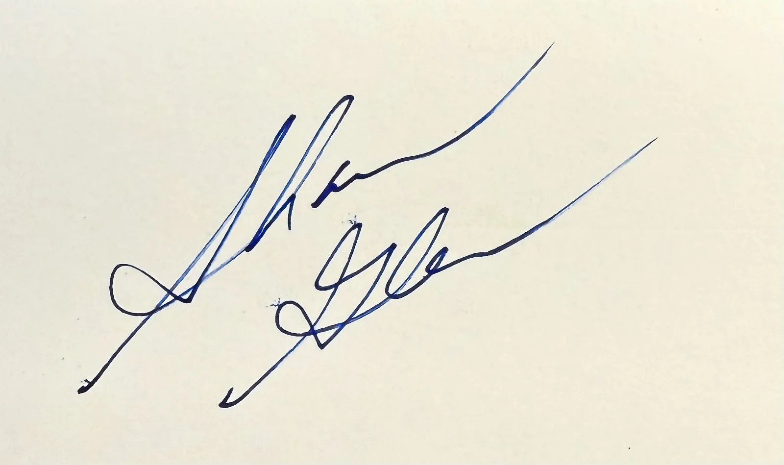 Sharon Gless — SHARON GLESS Autographed Signed 3x5 INDEX CARD Cagney & Lacey Burn Notice SWITCH, image 3