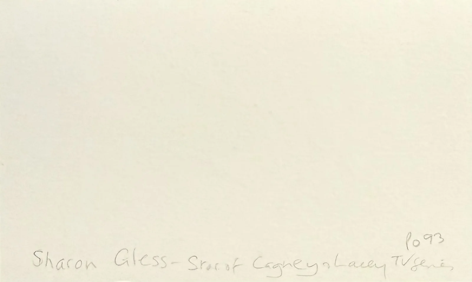 Sharon Gless — SHARON GLESS Autographed Signed 3x5 INDEX CARD Cagney & Lacey Burn Notice SWITCH, image 4