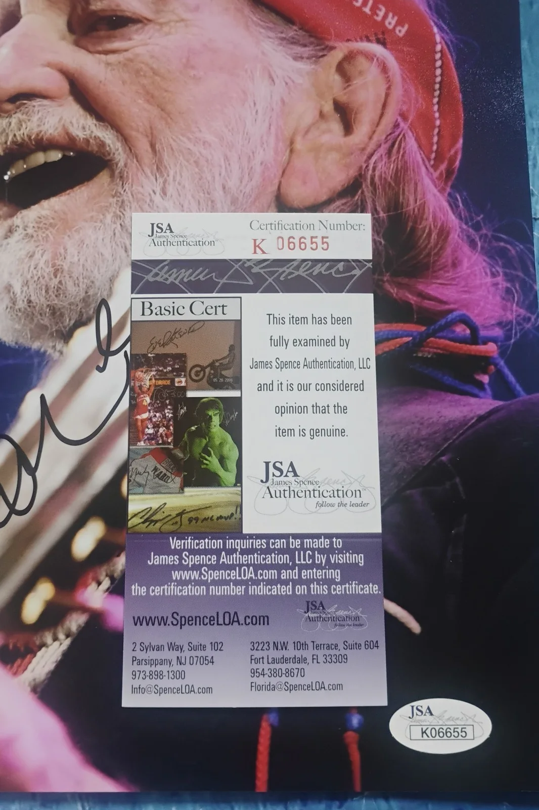 Willie Nelson Hand Signed Autograph 11x14 Photo JSA COA - NO US TARIFFS, image 4