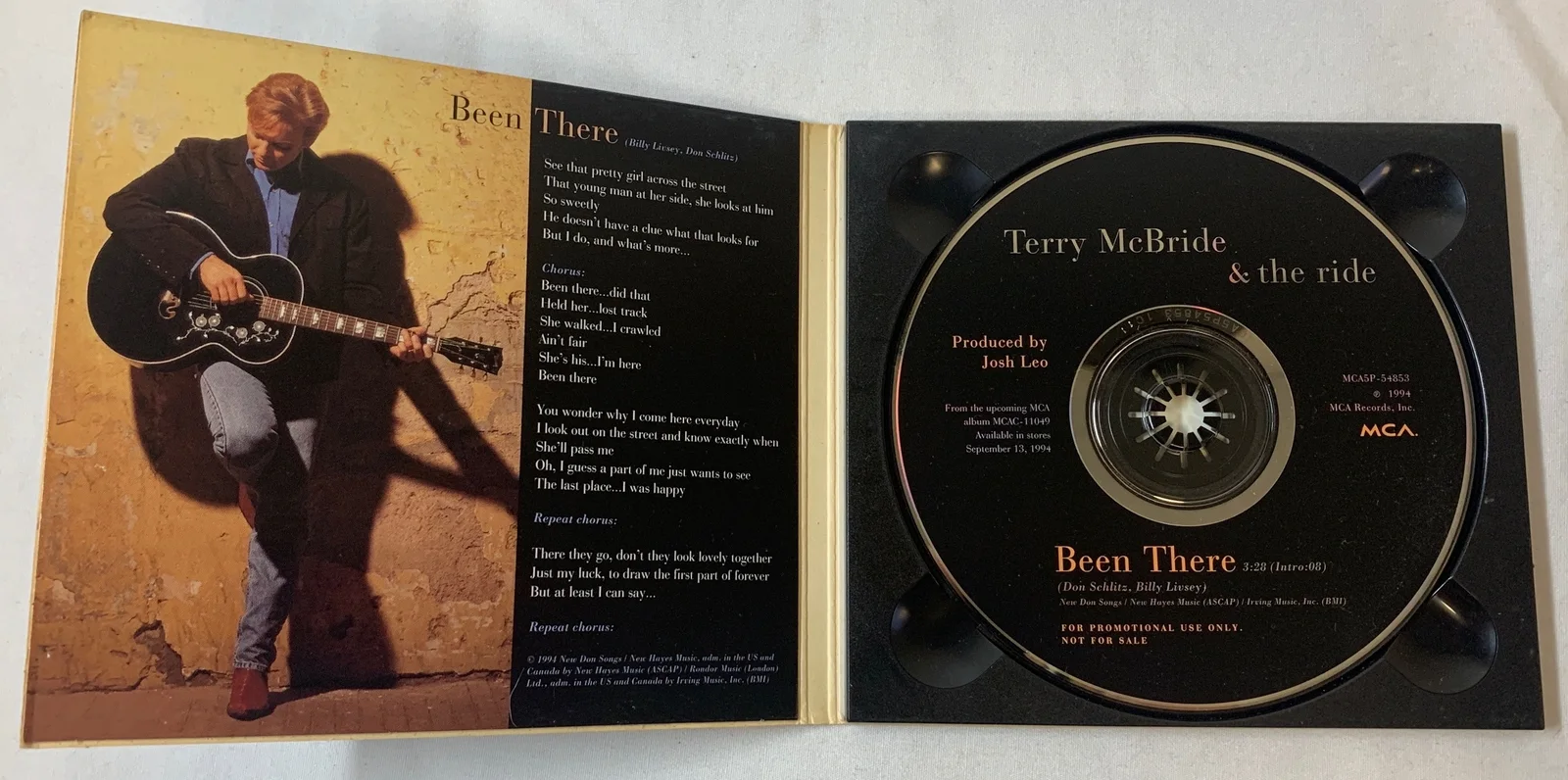 TERRY McBRIDE & THE RIDE Been There CD ~ AUTOGRAPHED, image 3