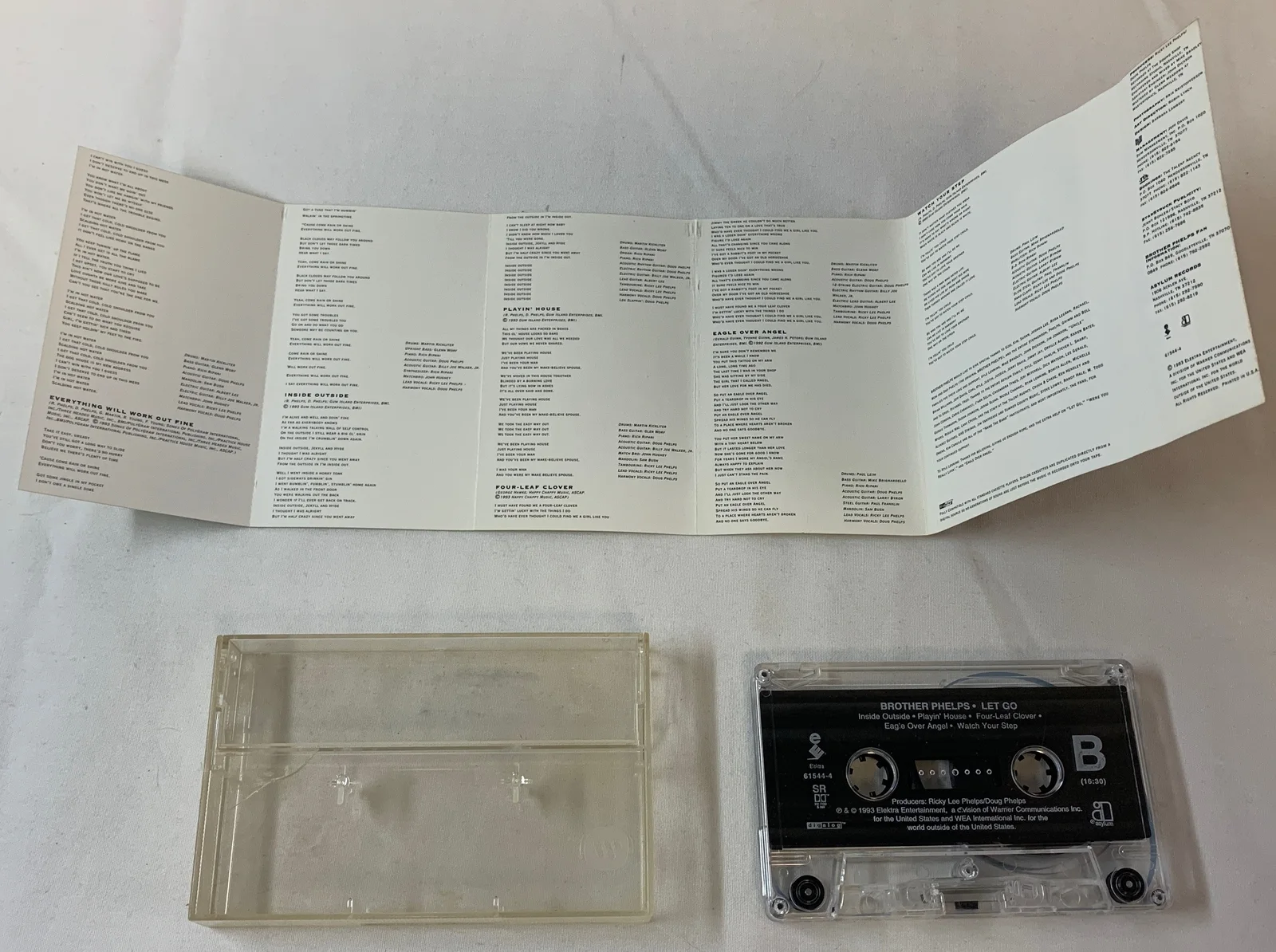 BROTHER PHELPS Let Go cassette ~ AUTOGRAPHED, image 2