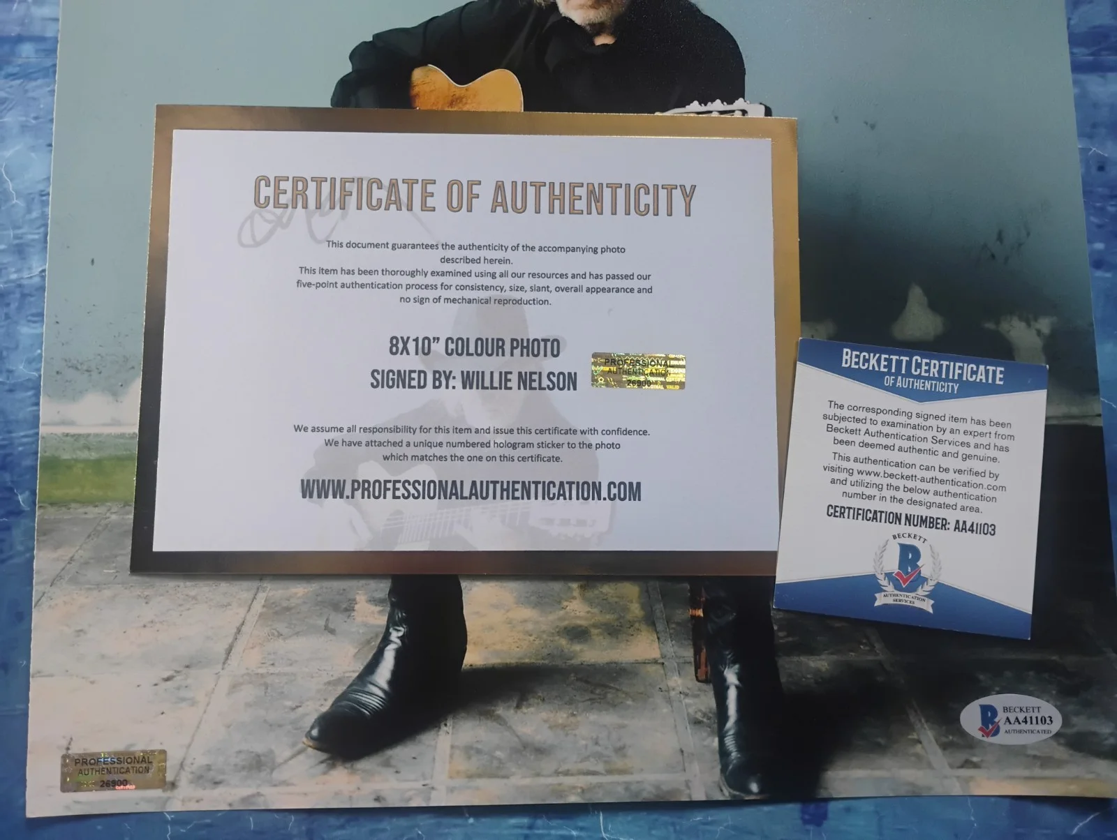Willie Nelson Hand Signed Autograph 11x14 Photo PA COA - NO US TARIFFS, image 4