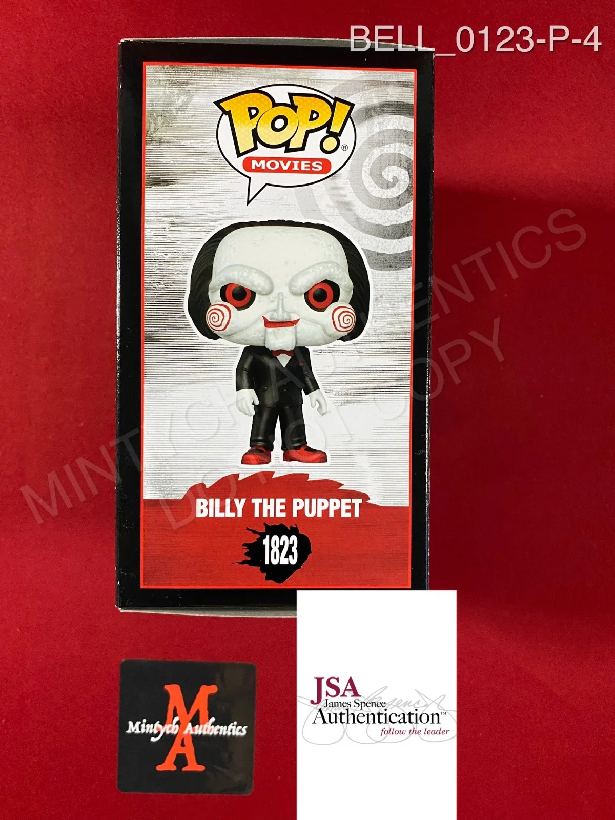 Tobin Bell — Tobin Bell signed Scare Fair Saw Billy the Puppet Funko Pop #1823 JSA COA, изображение 4