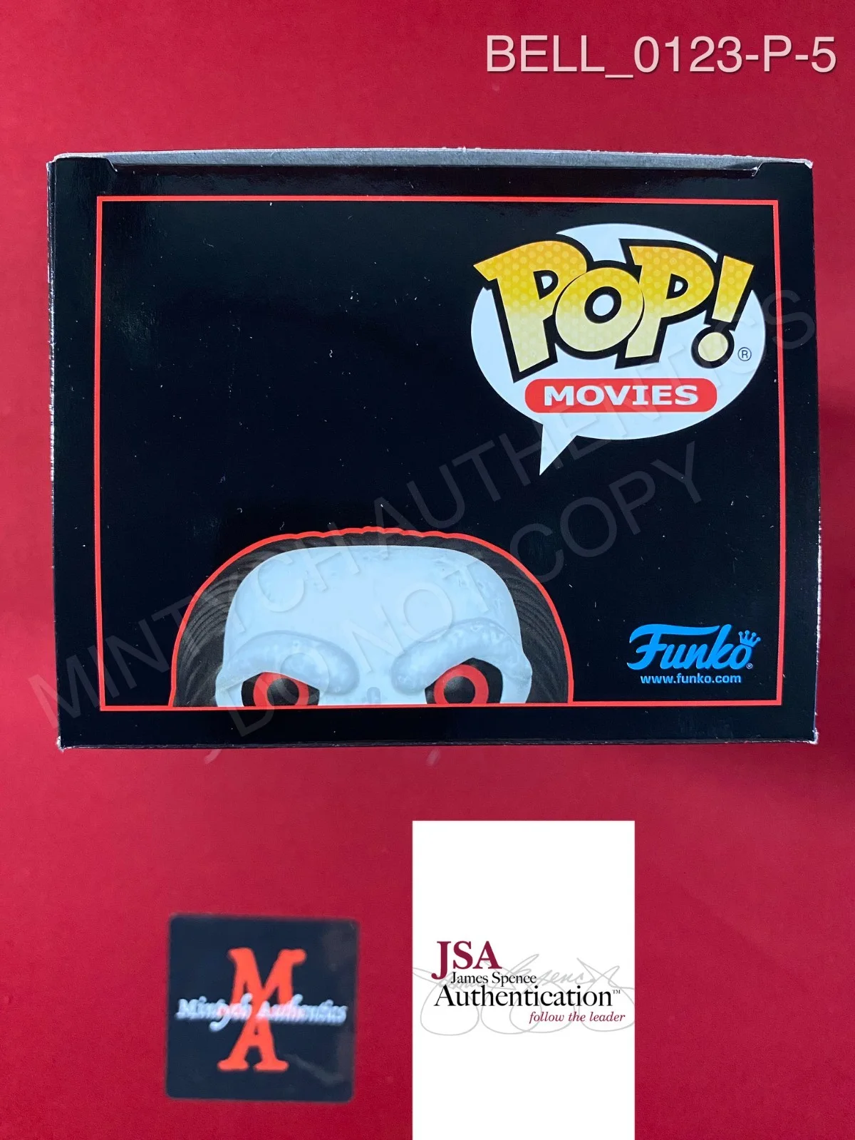 Tobin Bell — Tobin Bell signed Scare Fair Saw Billy the Puppet Funko Pop #1823 JSA COA, изображение 5