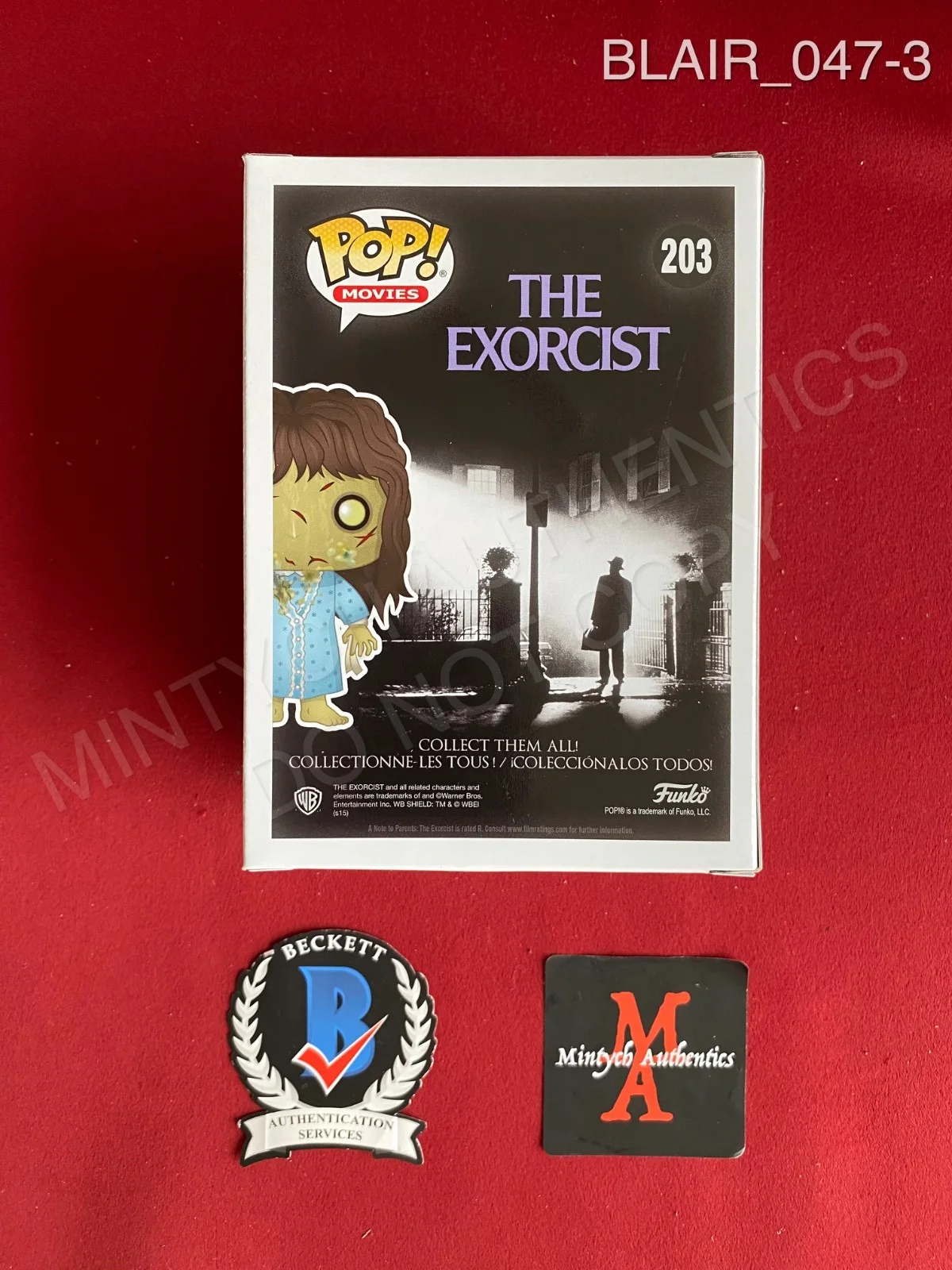 Linda Blair — Linda Blair autographed signed Regan funko pop #203 The Exorcist Beckett COA, изображение 3