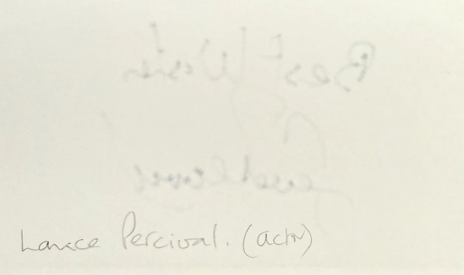Lance Percival — LANCE PERCIVAL Signed Autograph 3x5 INDEX CARD Carry On Cruising The Big Job, изображение 2