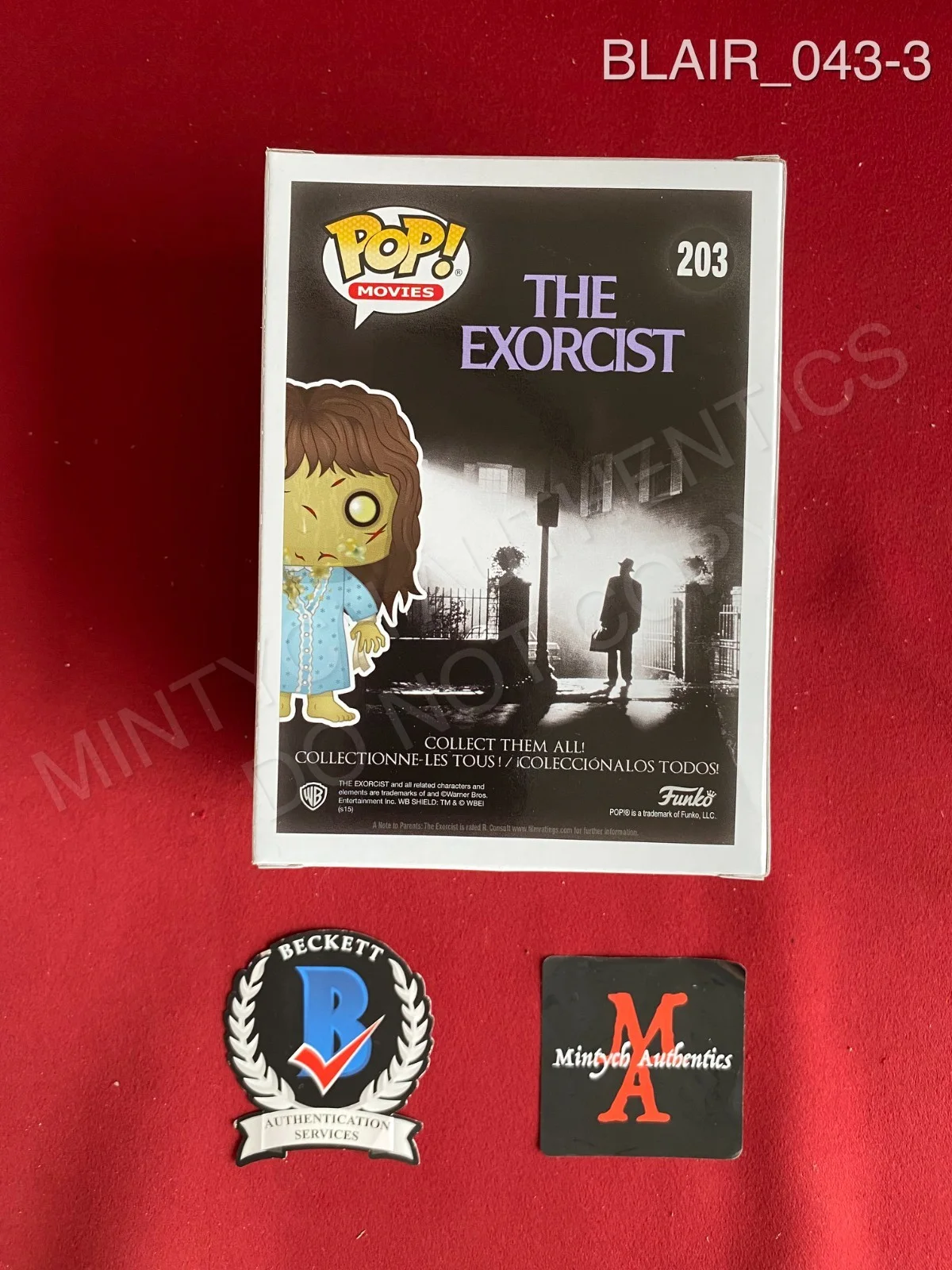 Linda Blair — Linda Blair autographed signed Regan funko pop #203 The Exorcist Beckett COA, изображение 3