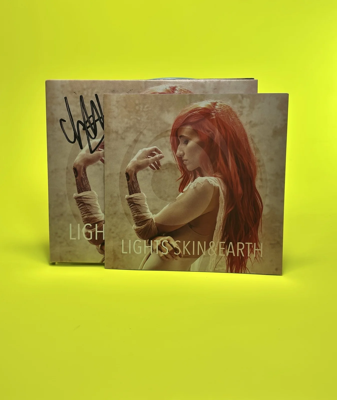 Lights - Signed Skin & Earth CD + Enamel Pins Set, image 3