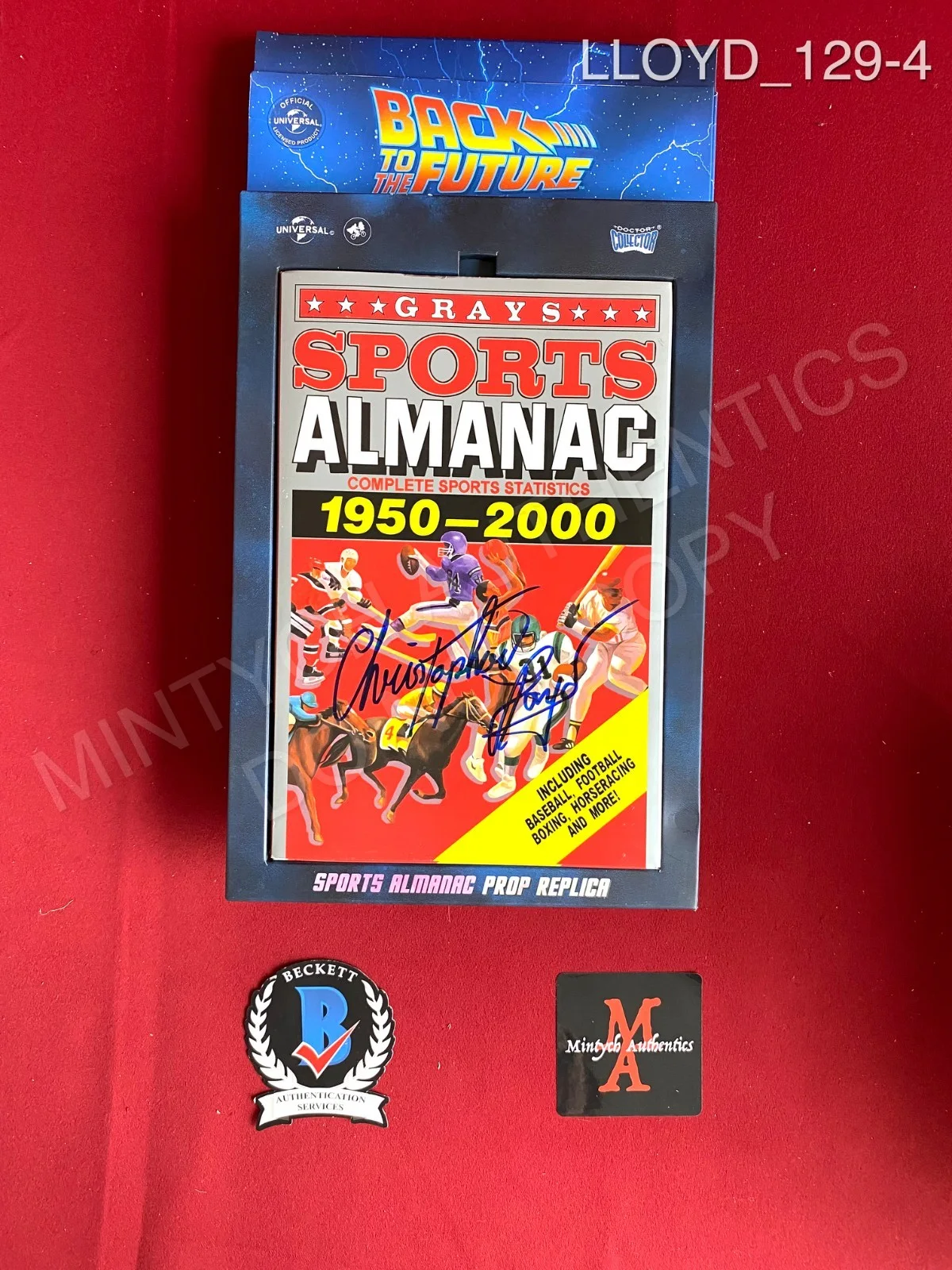 Christopher Lloyd — Christopher Lloyd signed Back to the Future Grays Sports Almanac Beckett COA, image 4