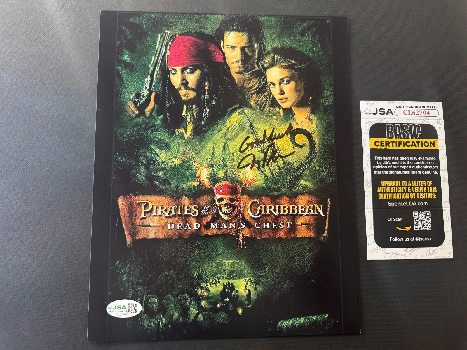 Jerry Bruckheimer — Jerry Bruckheimer autographed signed classic Pirates 8x10 photo JSA Spence coa