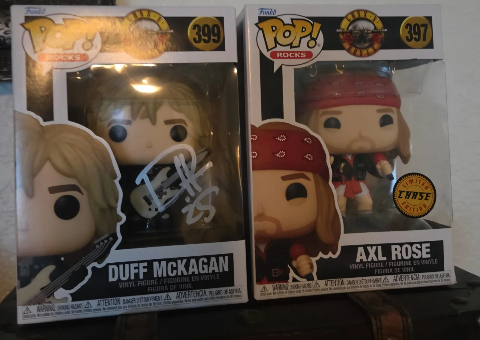 Duff Mckagan Signed Funko And Axle Rose Chase Funko, изображение 3