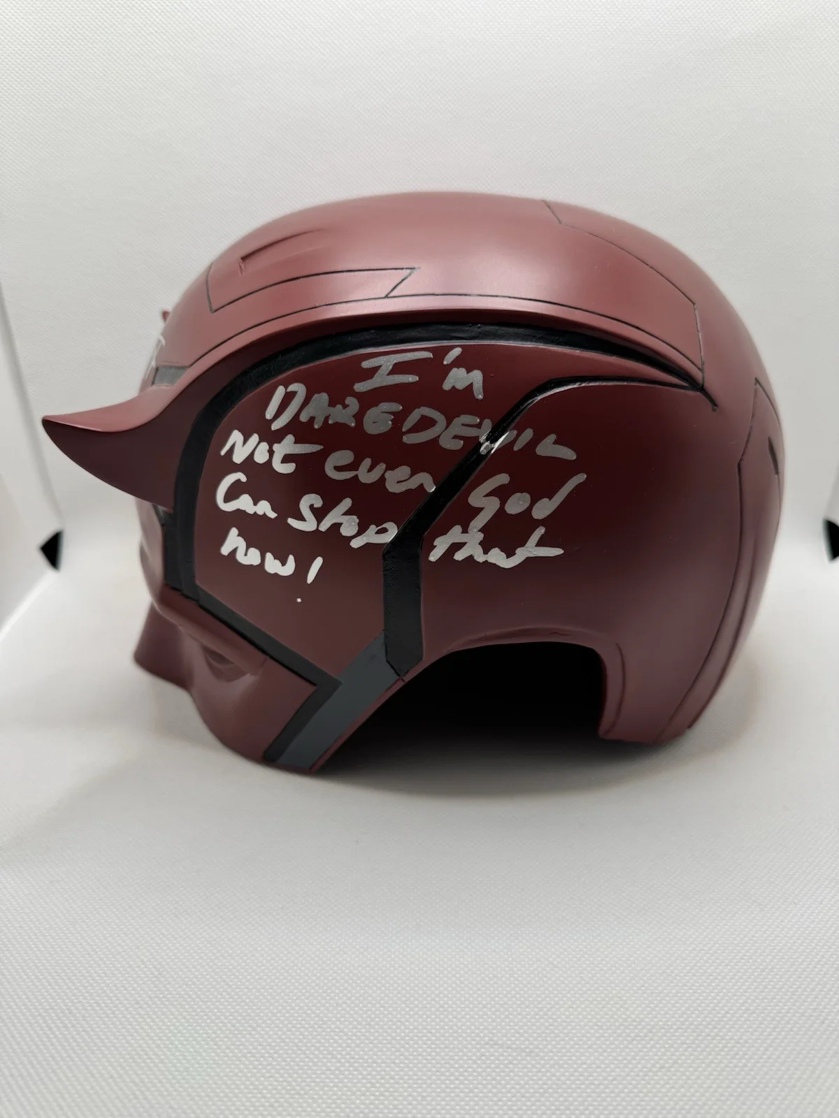 Charlie Cox — Charlie Cox Signed Autographed Daredevil Full Helmet Marvel Netflix Official Pix, изображение 3