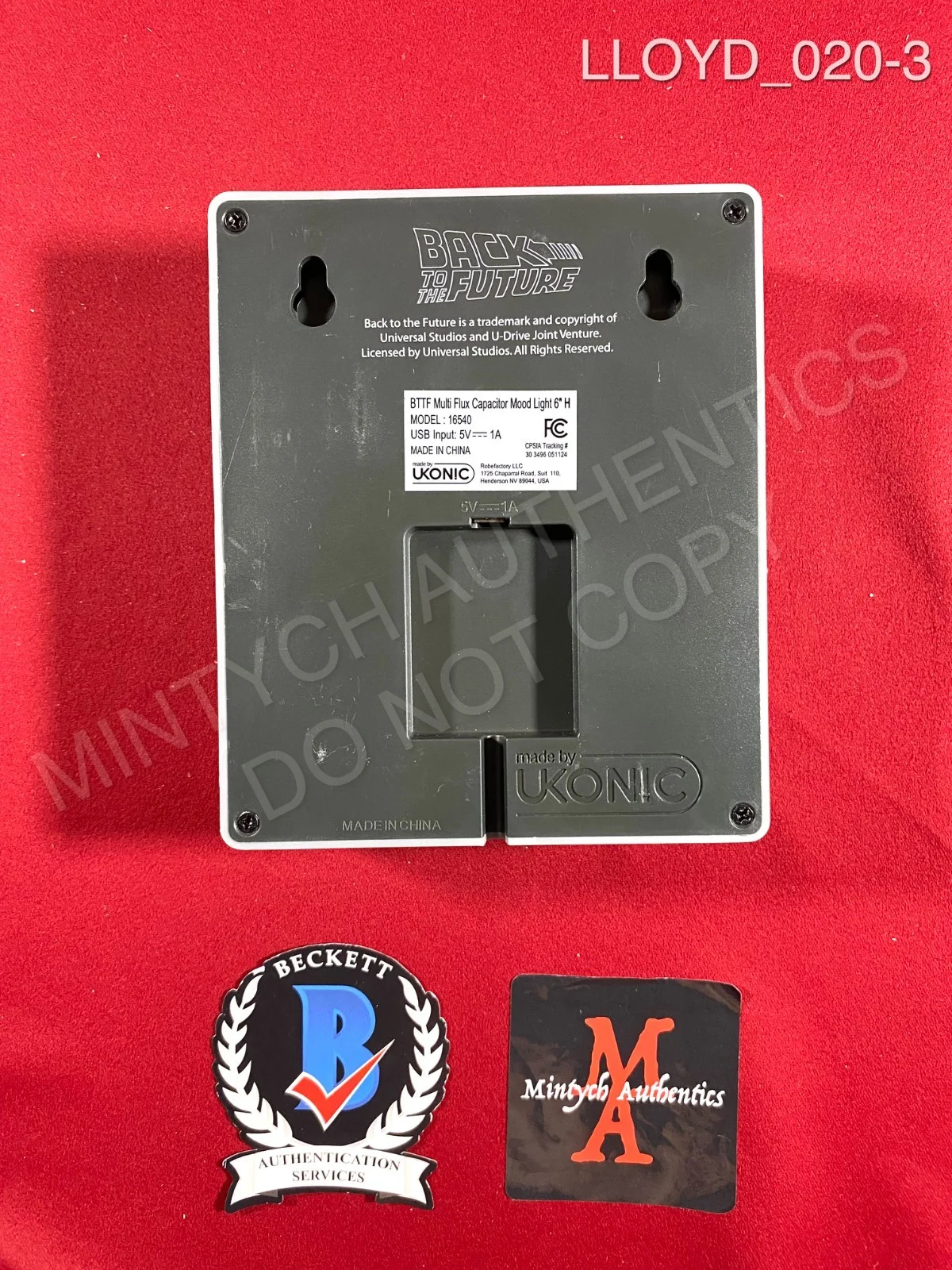 Christopher Lloyd — Christopher Lloyd signed Back to the Future Flux Capacitor prop replica Beckett, image 3