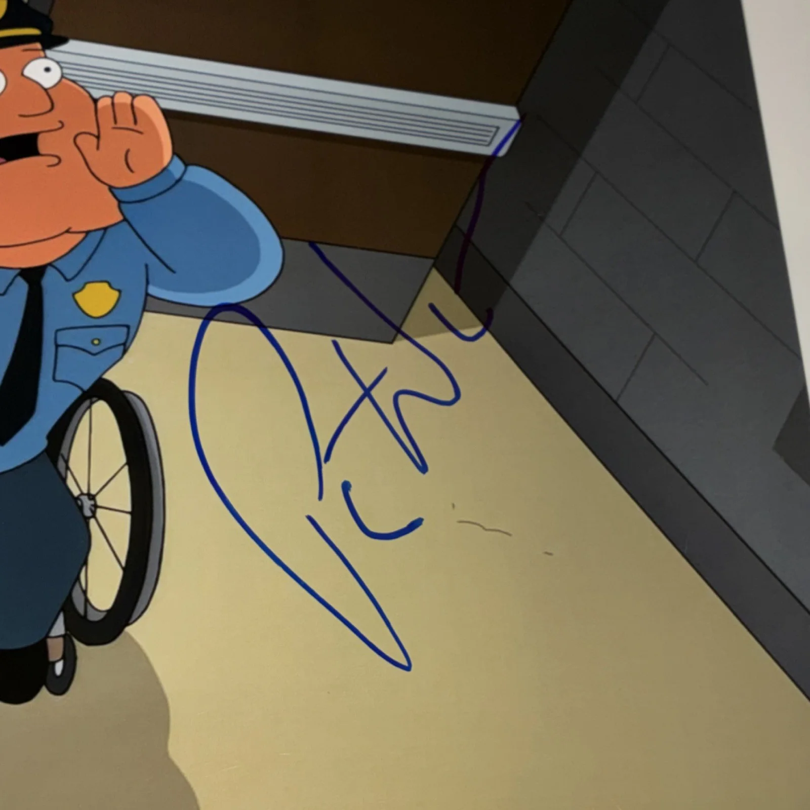 Patrick Warburton Family Guy Joe Television Show Autographed 8x10 Signed W proof, изображение 2