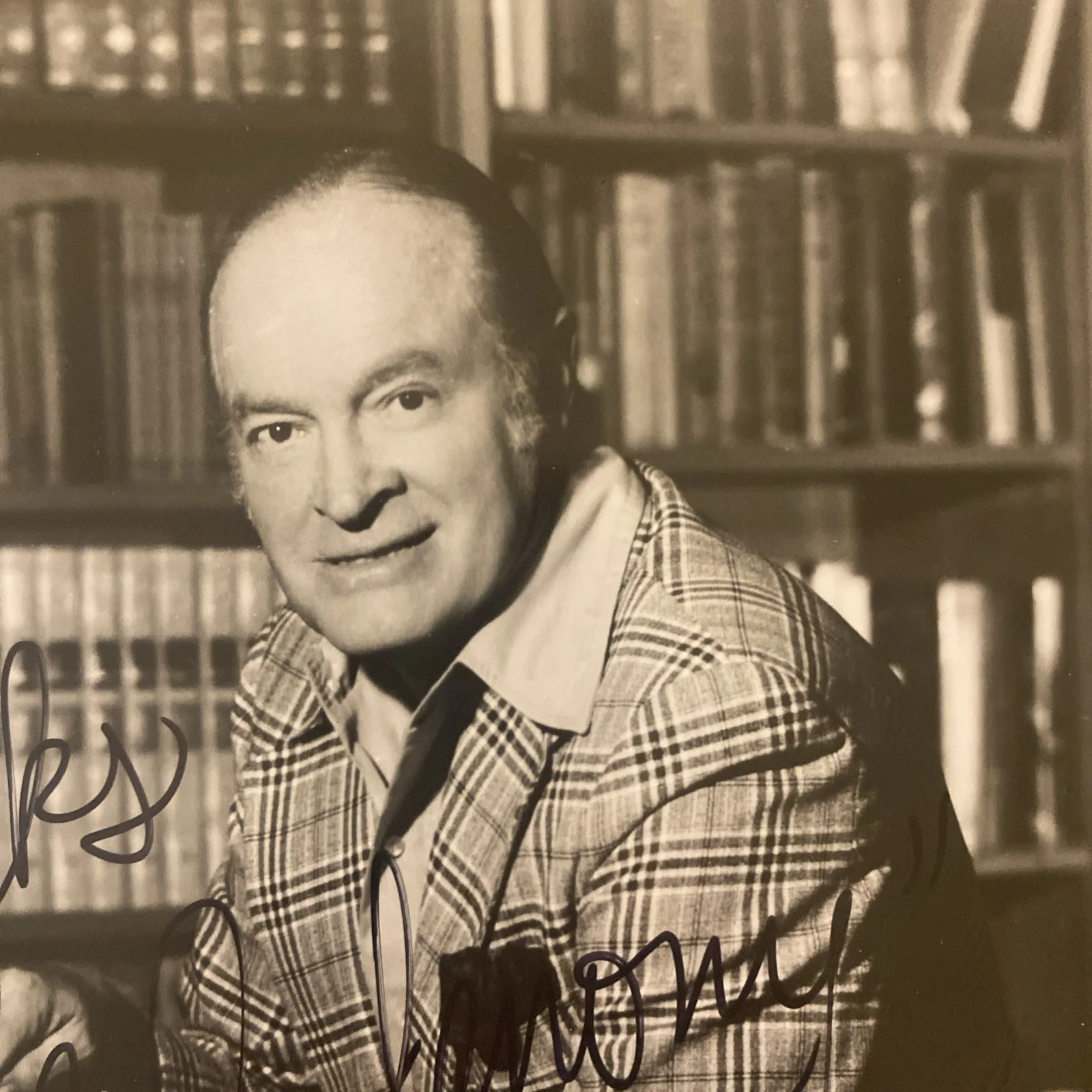 Bob Hope — Vintage Bob Hope Early Signed Autographed "Thanks for the Alimony" Framed, изображение 4