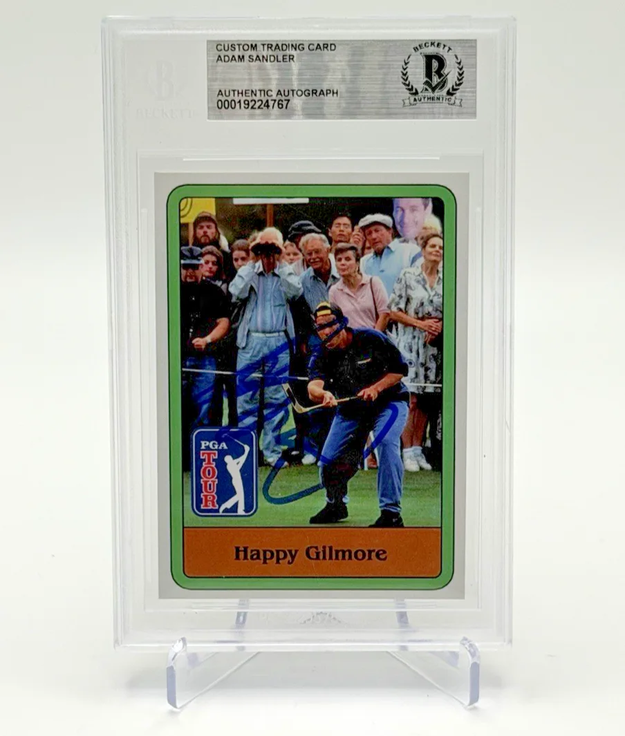 Adam Sandler — Adam Sandler Signed Happy Gilmore Custom Trading Card BAS Beckett Auth Auto Slab, image 2