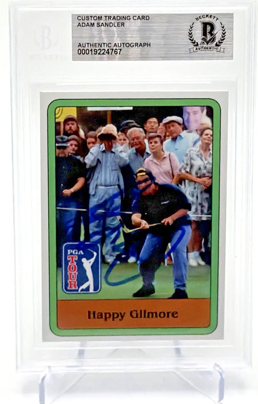 Adam Sandler — Adam Sandler Signed Happy Gilmore Custom Trading Card BAS Beckett Auth Auto Slab, image 3