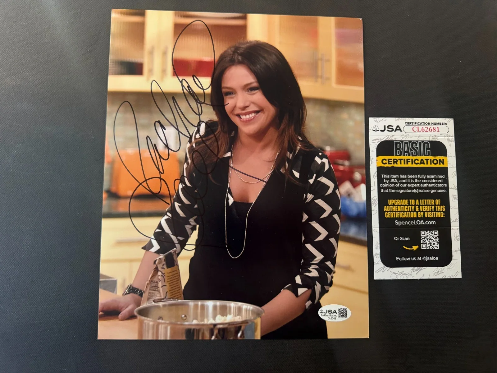 Rachael Ray — Rachael Ray Rare! autographed signed sexy food show 8x10 photo JSA Spence coa
