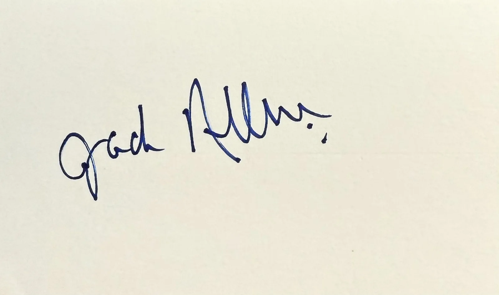Jack Allen — JACK ALLEN Signed Autograph 3x5 INDEX CARD Jack the Ripper Conspirator IMPULSE, изображение 3